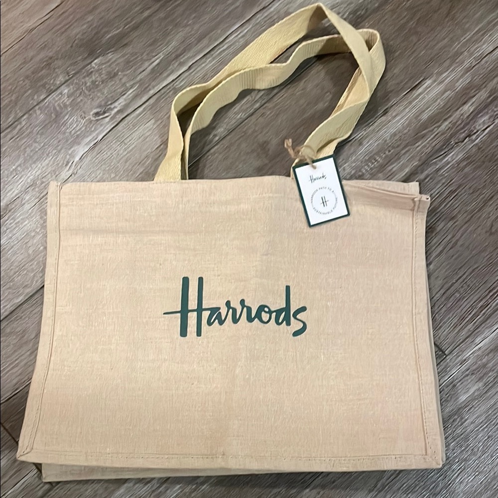 Harrods Beige Tote Bag